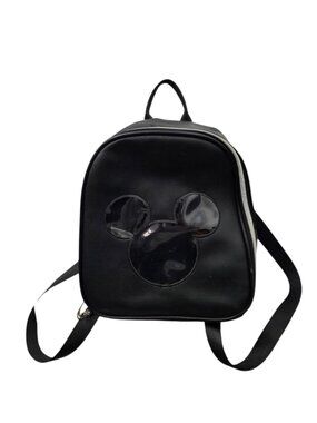 Official Disney Mickey Mouse Pin Trading Display Black Backpack Bag